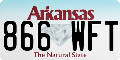 AR license plate 866WFT