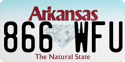 AR license plate 866WFU