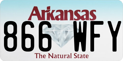 AR license plate 866WFY