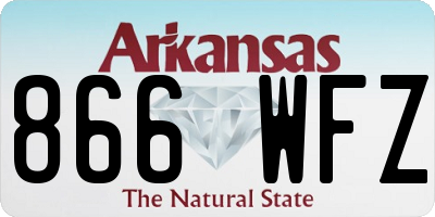 AR license plate 866WFZ