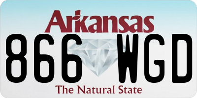 AR license plate 866WGD