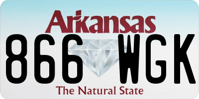 AR license plate 866WGK