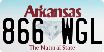 AR license plate 866WGL