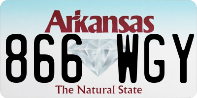AR license plate 866WGY