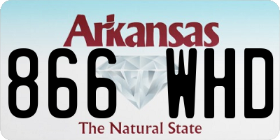AR license plate 866WHD