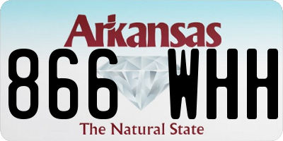 AR license plate 866WHH