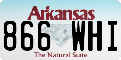 AR license plate 866WHI