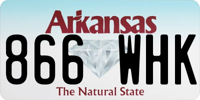 AR license plate 866WHK