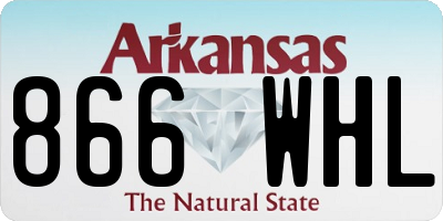 AR license plate 866WHL