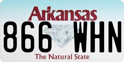 AR license plate 866WHN
