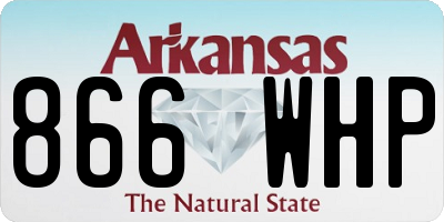 AR license plate 866WHP