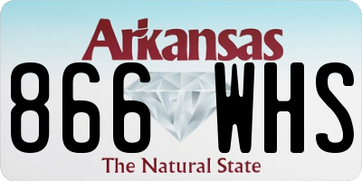 AR license plate 866WHS