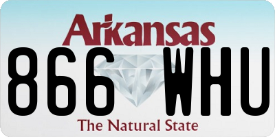 AR license plate 866WHU