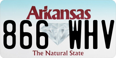 AR license plate 866WHV