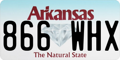 AR license plate 866WHX