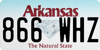 AR license plate 866WHZ