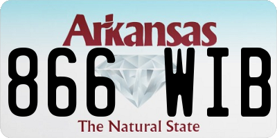 AR license plate 866WIB