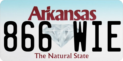 AR license plate 866WIE