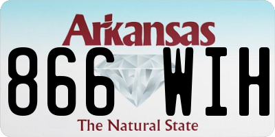 AR license plate 866WIH