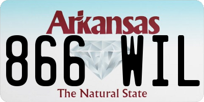 AR license plate 866WIL