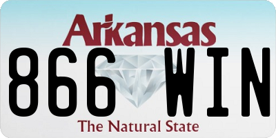 AR license plate 866WIN