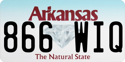 AR license plate 866WIQ