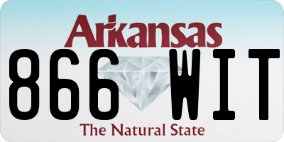 AR license plate 866WIT