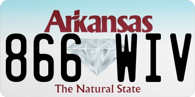 AR license plate 866WIV