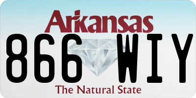 AR license plate 866WIY