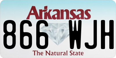 AR license plate 866WJH