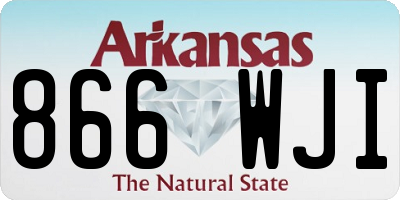 AR license plate 866WJI