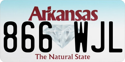 AR license plate 866WJL