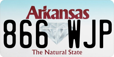 AR license plate 866WJP