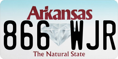 AR license plate 866WJR