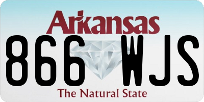 AR license plate 866WJS