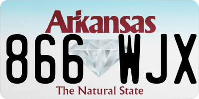 AR license plate 866WJX