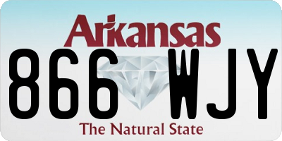 AR license plate 866WJY