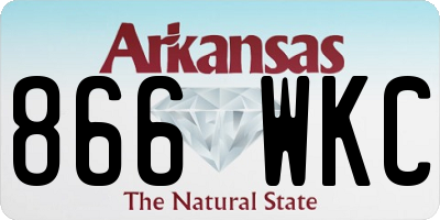 AR license plate 866WKC