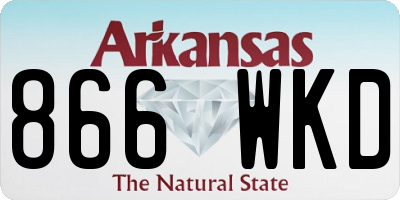 AR license plate 866WKD