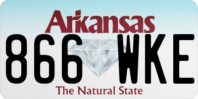 AR license plate 866WKE