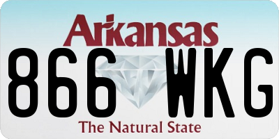AR license plate 866WKG