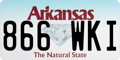 AR license plate 866WKI
