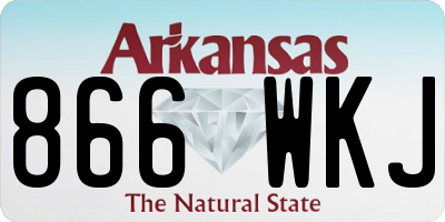 AR license plate 866WKJ