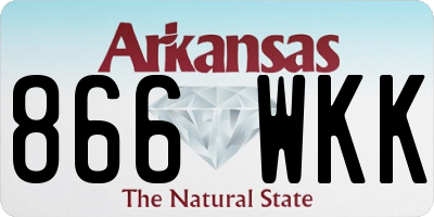 AR license plate 866WKK
