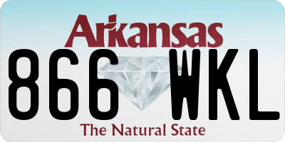 AR license plate 866WKL