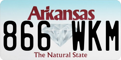 AR license plate 866WKM
