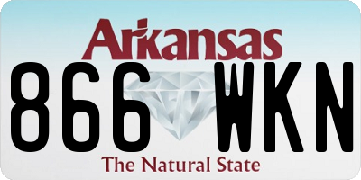 AR license plate 866WKN