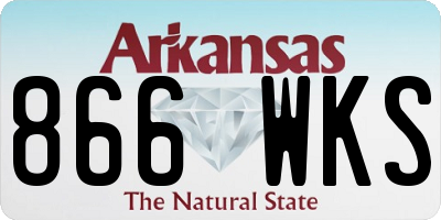 AR license plate 866WKS