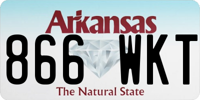 AR license plate 866WKT