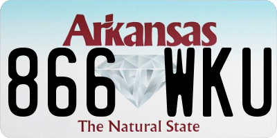 AR license plate 866WKU